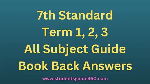 7th All Subject Guide Book Back Answers