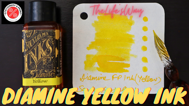 Stationery Review 64: Diamine Fountain Pen Ink Yellow 30ml (ZAR 120/USD 6)