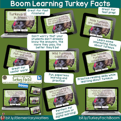 Don't be a turkey! My students LOVE this turkey themed game for practicing the +9 trick! There's a freebie so you can try it out!