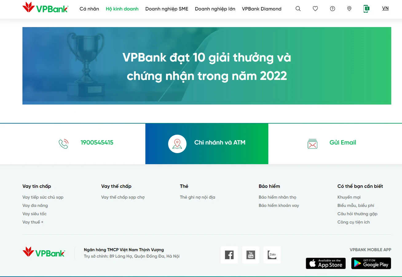 Tổng đài thu hồi nợ VPBank?