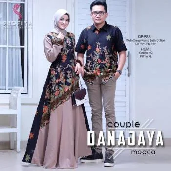 55 Model Baju Gamis Batik Cantik Terbaru Muda Co Id - Model baju batik gamis