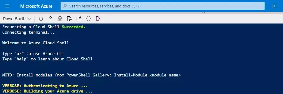 Azure Cloud Shell Preview