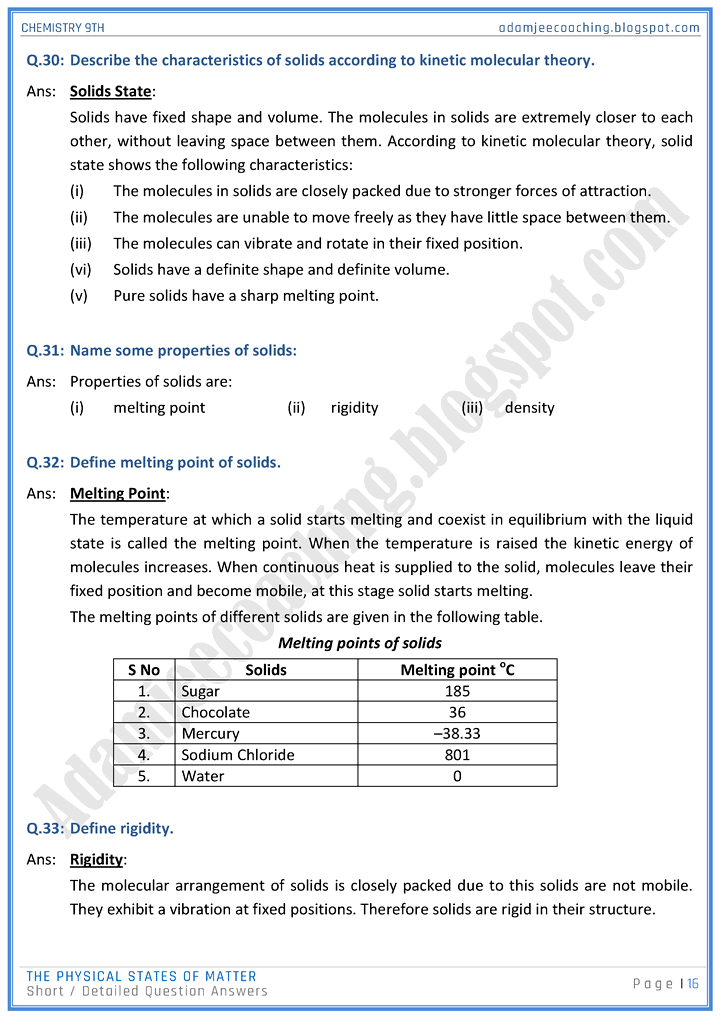 the-physical-states-of-matter-short-and-detailed-question-answers-chemistry-9th