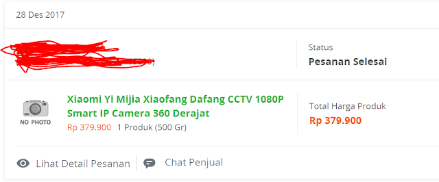 Resi Tokped CCTV Xiaomi Dafang