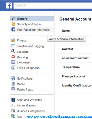 cara menghapus akun facebook sendiri di hp