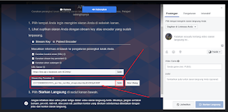 Cara Melihat Stream Key persistent untuk Live Streaming di facebook dengan Aplikasi OBS Studio