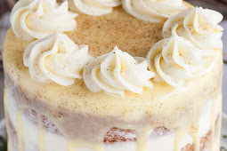 SPIKED EGGNOG CAKE