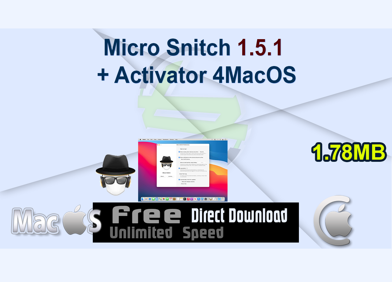 Micro Snitch 1.5.1 + Activator 4MacOS