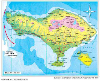 Interpretasi Peta  Pulau Bali 