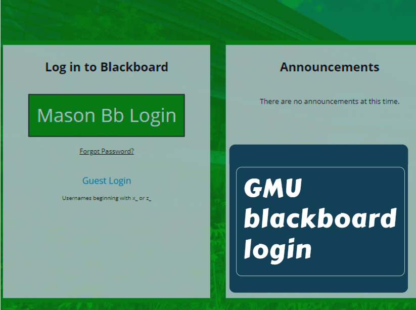 GMU blackboard login