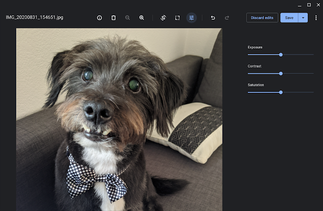 Wir haben die integrierte Galerie-App verbessert, damit ihr Fotos auf Chromebook noch einfacher bearbeiten könnt.