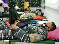 Donor Darah Keluarga Besar TNI-Polri Brebes Sambut HUT Korem 071 Wijayakusuma