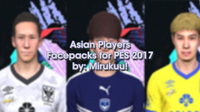 PES 2017 Asian Players Facepack by Mirukuu