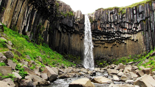 Svartifoss Waterfall Island HD Wallpaper