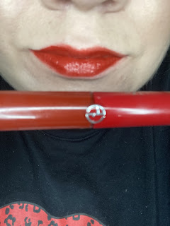 Closeup of Armani Lip Mastro liquid lipstick