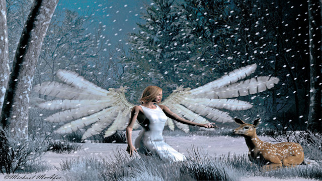 Free Christmas Angels HD Wallpapers for iPhone 5