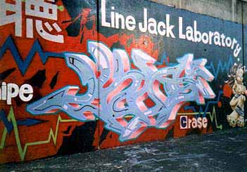 line jack laboratory graffiti
