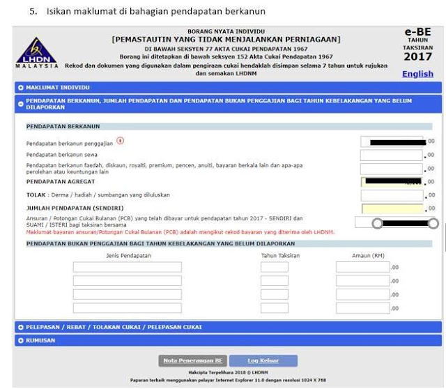 Panduan Mengisi E-Filling Cukai Pendapatan