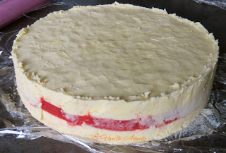 Bavarois vanille fraise préparation