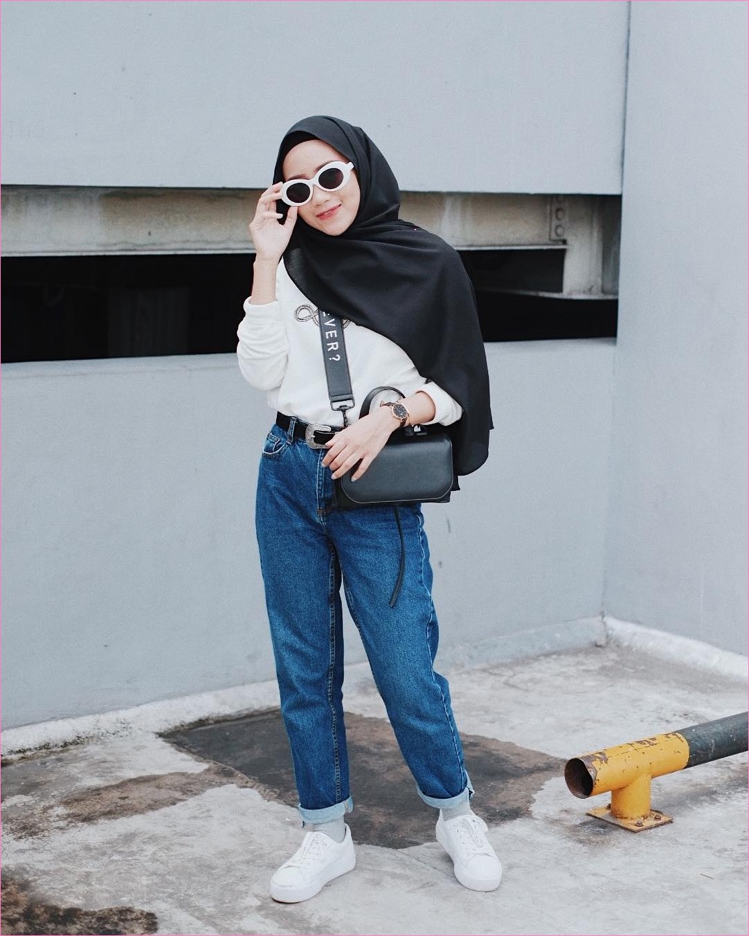 Ootd Hijab Pakai Jaket Jeans