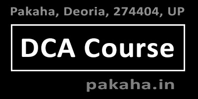 DCA (Diploma in Computer Applications) Course in Pakaha