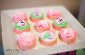 chocolate covered Oreos, dessert table ideas, baby shower, baby girl