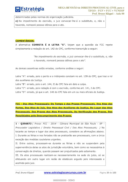 Questões de direito processual civil pdf