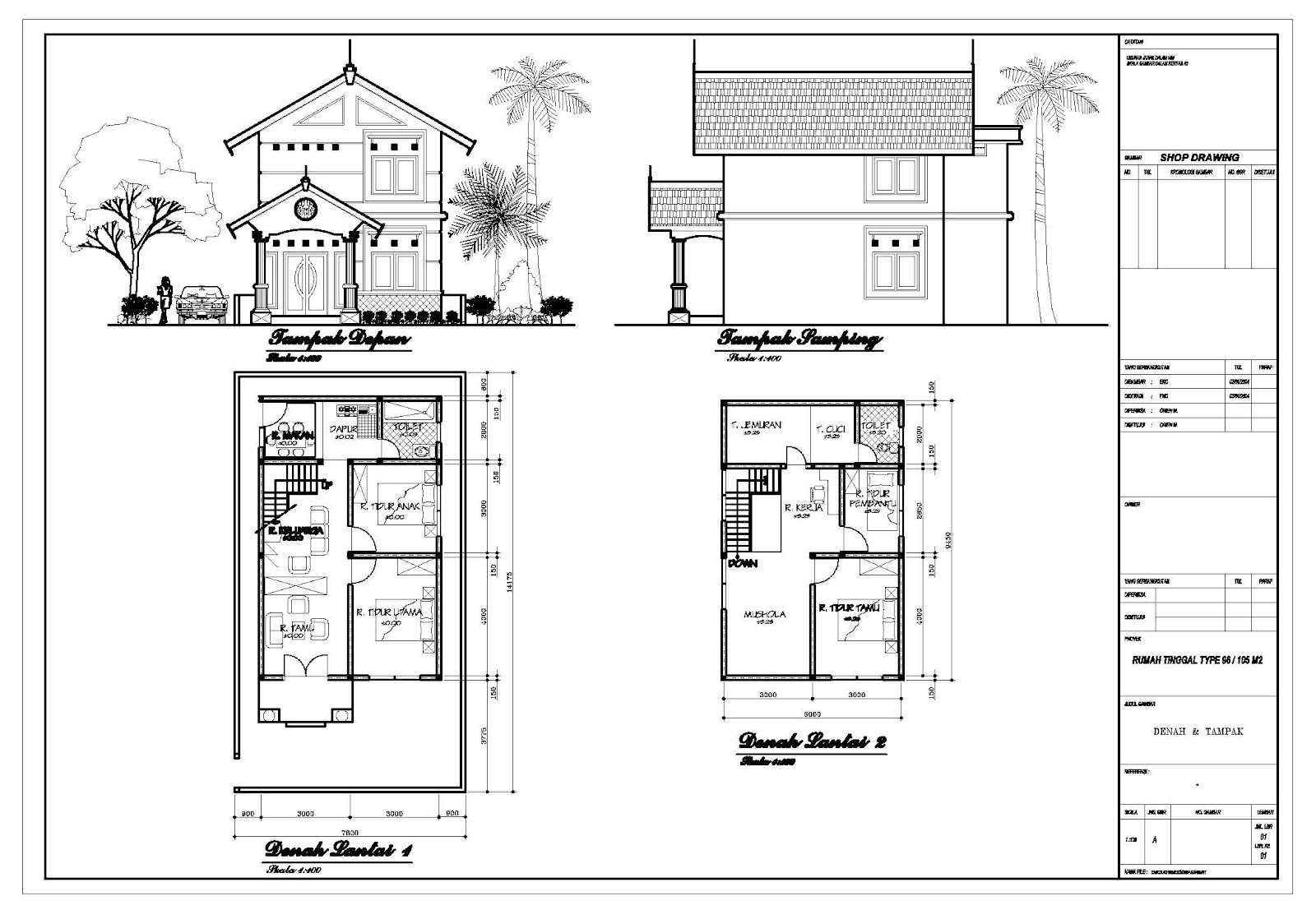 Gambar Rumah  Minimalis  Lengkap  Dengan  Denahnya  koleksi 