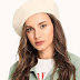 One-Size | Beige Color Plain Beret Cap | SHE_00048