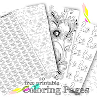 Download Free digital heart scrapbooking paper - nursery printable - ausdruckbar - freebie | MeinLilaPark