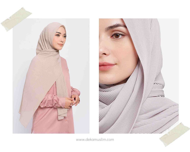 hijab plisket simpel