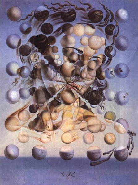 Galatea das Esferas, pintura de Salvador Dali. #PraCegoVer