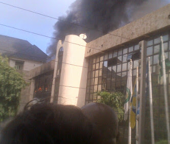 Fire at the Nigeria Football Federation Office Abuja