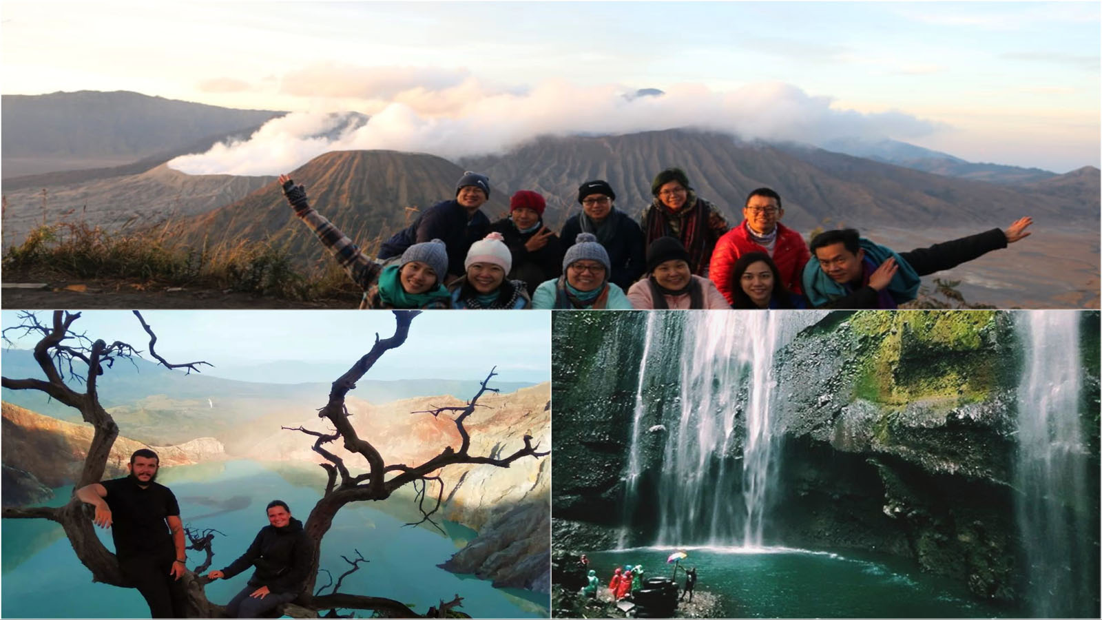 Ijen Crater, Mount Bromo, Madakaripura Waterfall Tour 3 Days