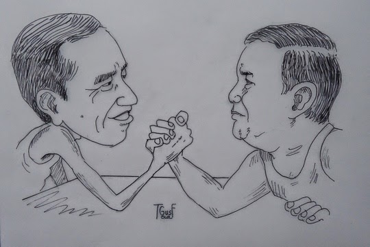 Gambar Plesetan Capres Prabowo Vs Jokowi