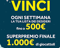 Logo Concorso '' Videoletterina a Babbo Nalate'' e vinci gratis la lista dei giocattoli fino a 500€