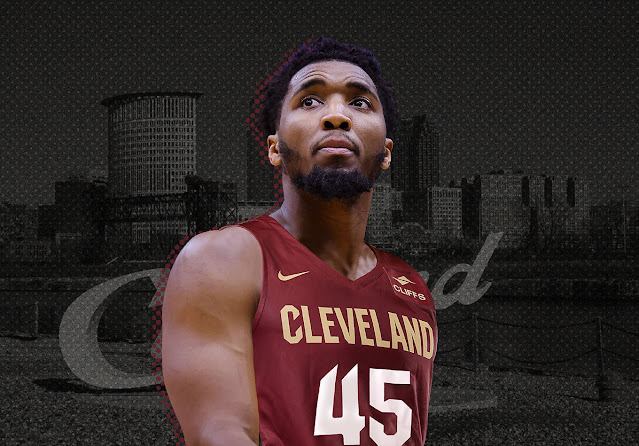 Donovan Mitchell in Cavaliers jersey