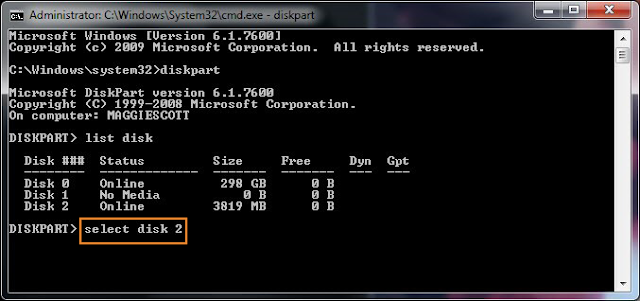 Cara Memformat Hard Drive Menggunakan Command Prompt