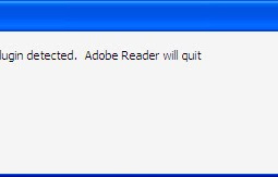 Invalid Plugin Detected. Adobe Reader will Quit (Solved)