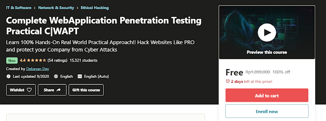 Free Complete WebApplication Penetration Testing Practical C|WAPT