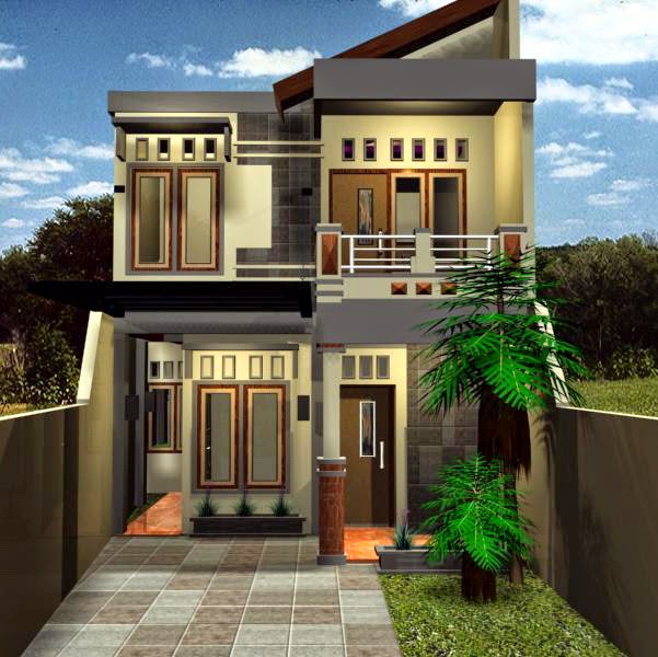  Desain  Rumah  Minimalis 2  Lantai  Dengan Lahan  Sempit  