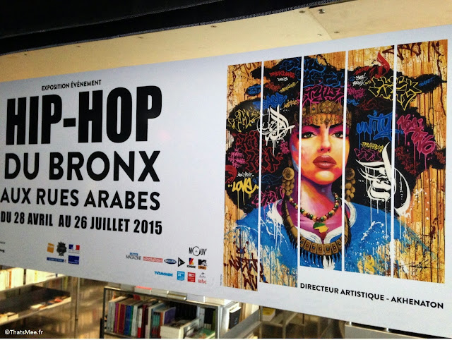 Expo hip-hop Institut Monde Arabe Akhenaton Paris affiche femme black graff