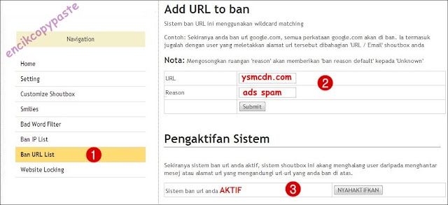 block url iklan di shout.busuk