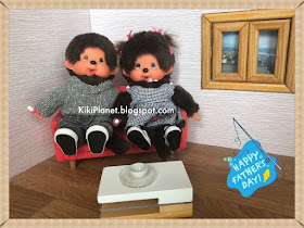 kiki monchhichi bebichhichi fête des pères papa vintage toys story
