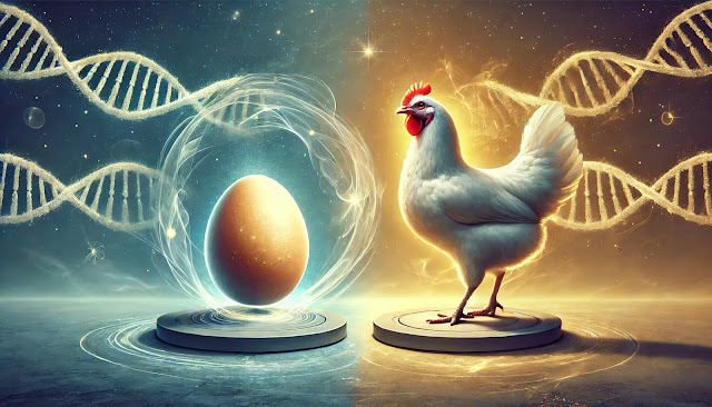 Ilustrasi ayam dan telur, topik klasik yang memancing diskusi panjang