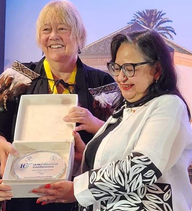 La ministra presidenta Norma Piña recibe premio de Derechos Humanos 2023