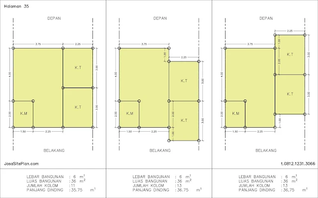 denah rumah type 36/48