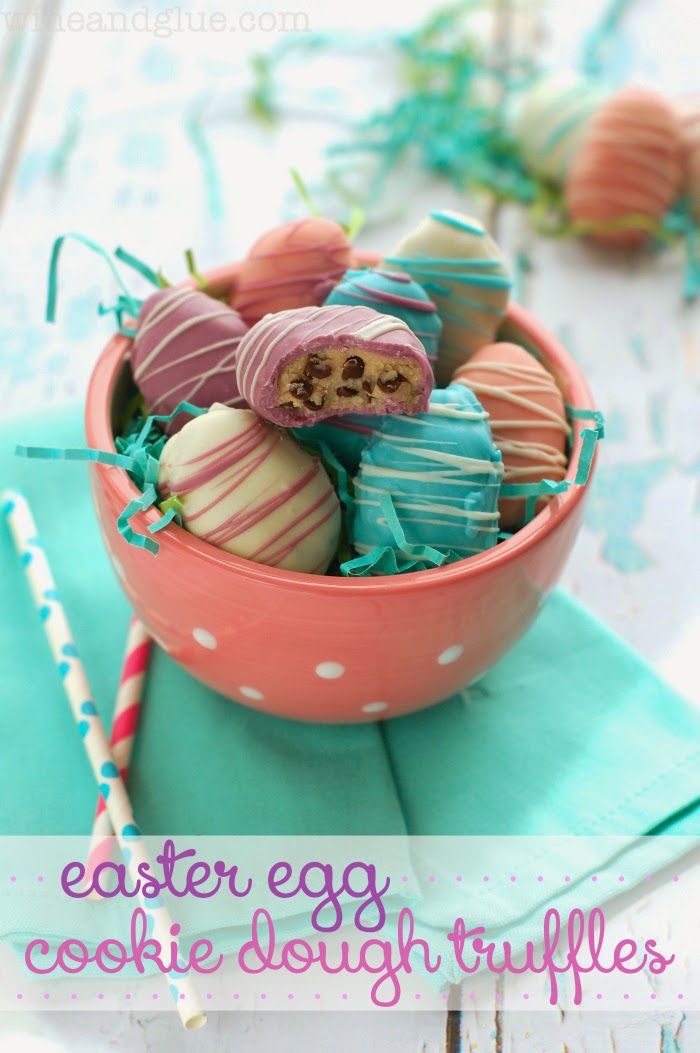  Easter Egg Cookie Dough Truffles