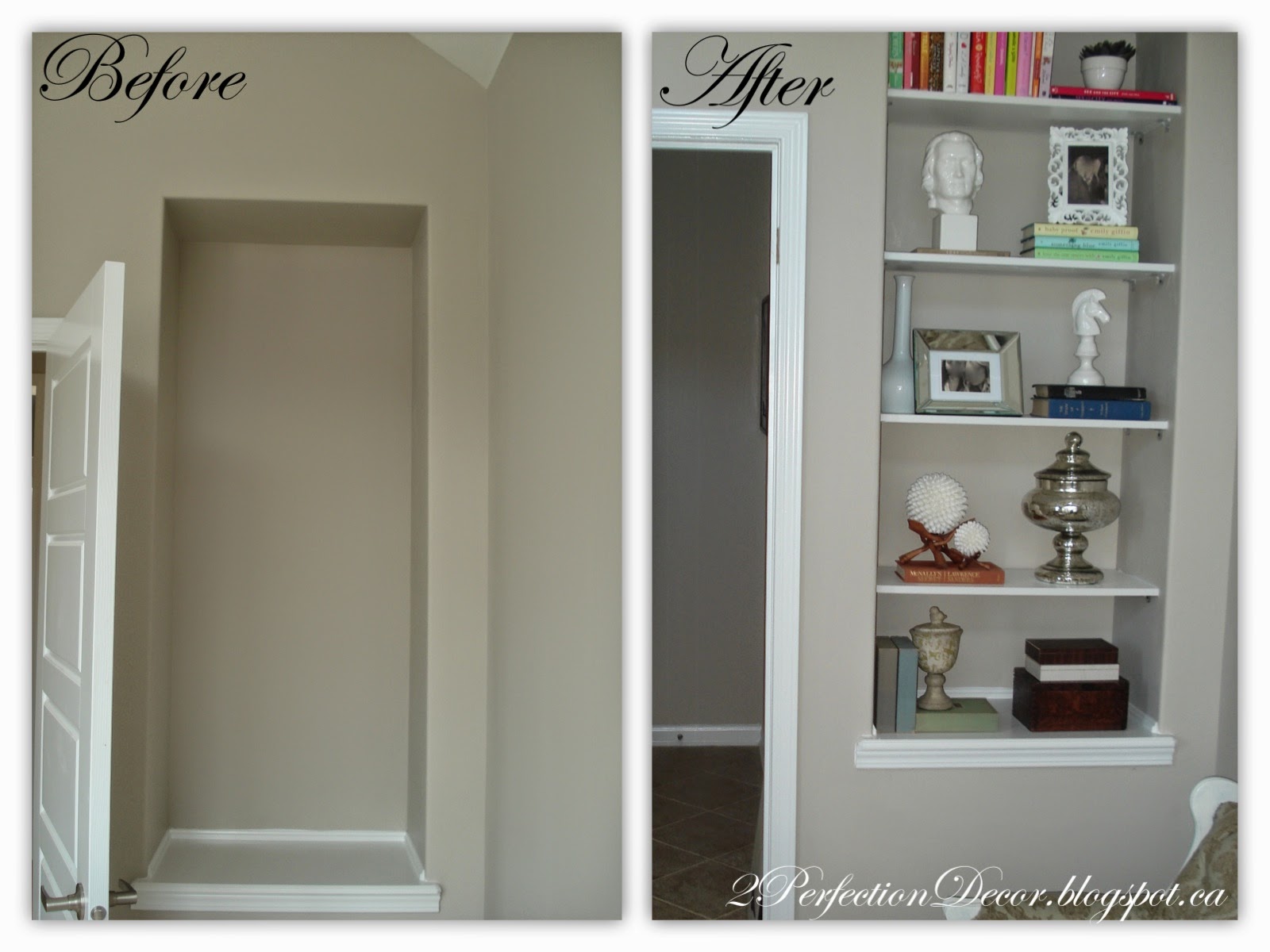2Perfection Decor: Drywall Picture Niche turned into DIY ...