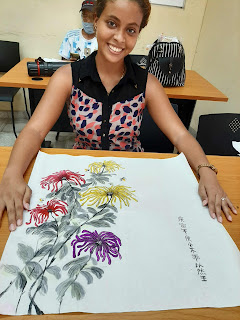 Curso de Pintura Traicional China 2022. Instituto Confucio de La Habana